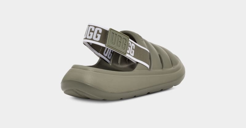 Green Women's Ugg Sport Yeah Slides | India-9628705