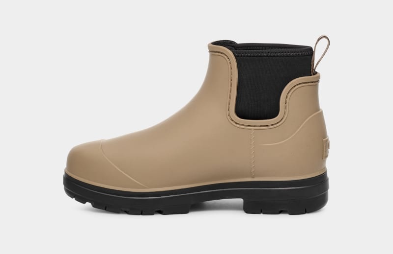 Grey Brown Women's Ugg Droplet Chelsea Boots | India-0856471