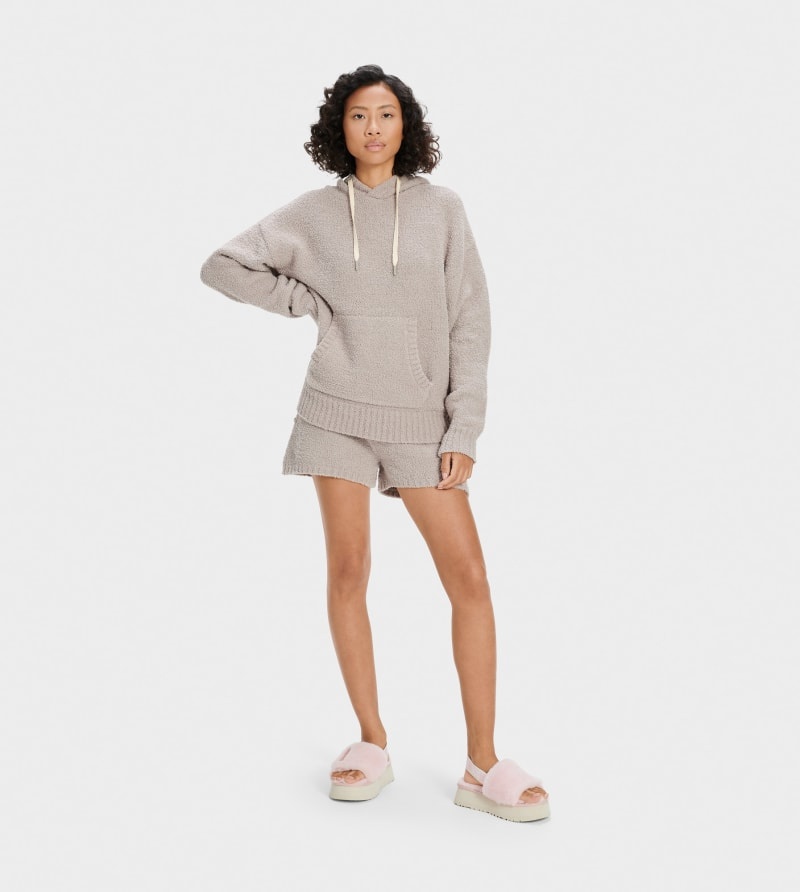 Grey Women's Ugg Asala Hoodie | India-4835216