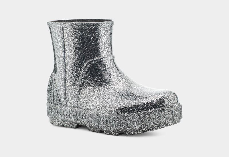 Grey Women's Ugg Drizlita Glitter Boots | India-3719802