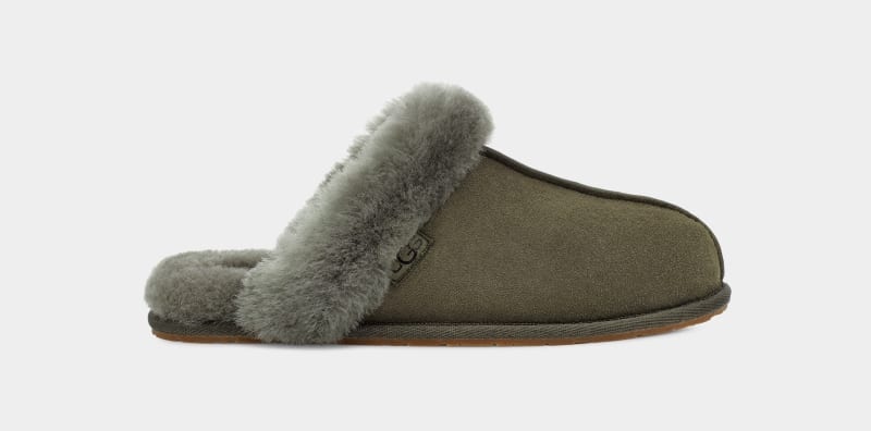 Khaki Women\'s Ugg Scuffette Ii Regenerate Slippers | India-5901347