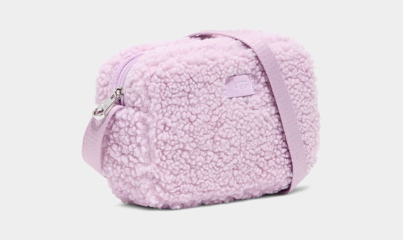 Lavender Women's Ugg Janey Il Uggfluff Handbags | India-5702918