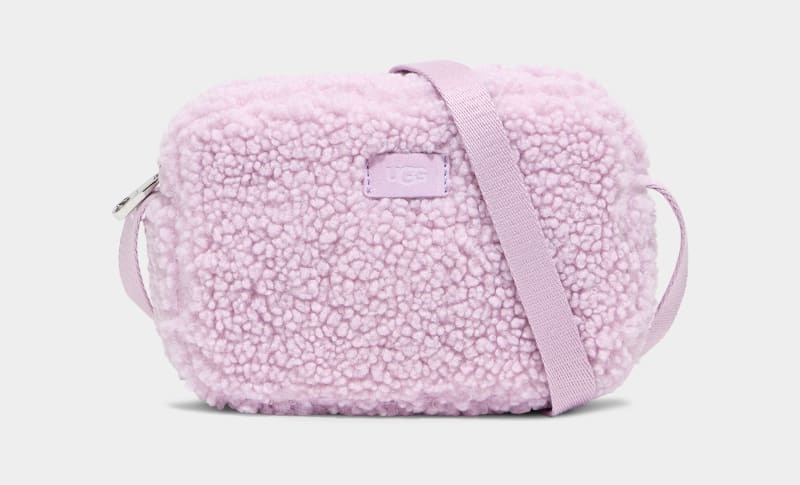 Lavender Women\'s Ugg Janey Il Uggfluff Handbags | India-5702918