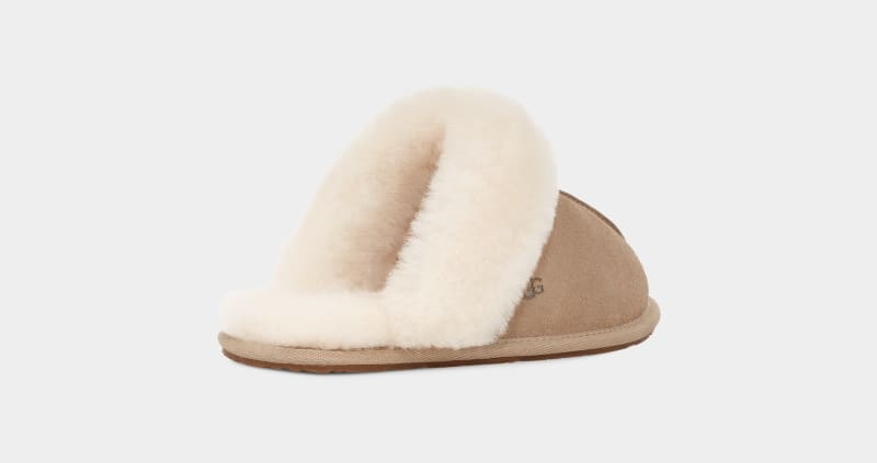 Mustard / Beige Women's Ugg Scuffette Ii Slippers | India-9473285