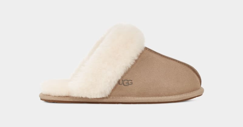 Mustard / Beige Women\'s Ugg Scuffette Ii Slippers | India-9473285