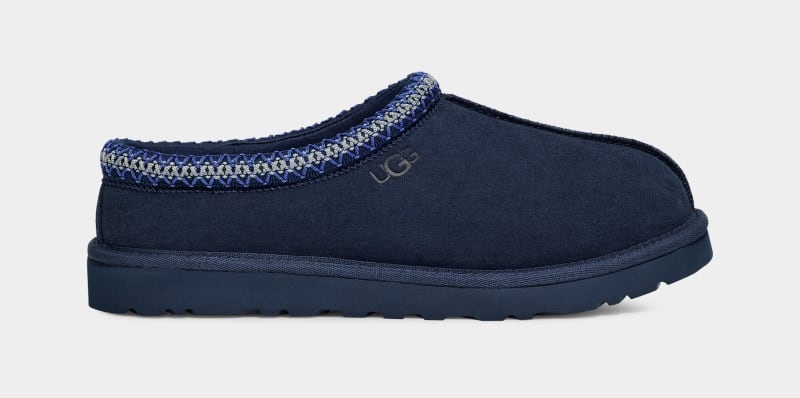 Navy Men\'s Ugg Tasman Slippers | India-1372460