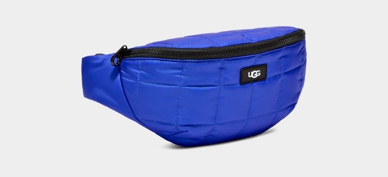 Navy Women's Ugg Gibbs Puff Belt Bags | India-8670241