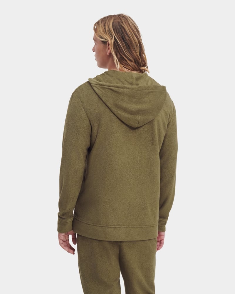 Olive Men's Ugg Edmond Sweatshirts | India-0981534