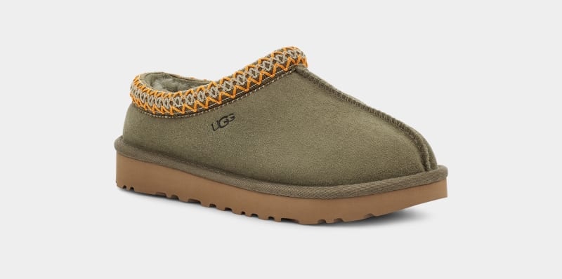 Olive Women's Ugg Tasman Slippers | India-2674318