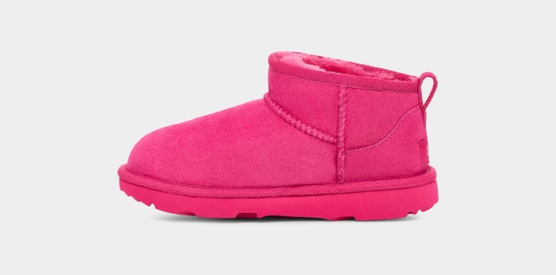 Pink Kids' Ugg Classic Ultra Mini Boots | India-3219684