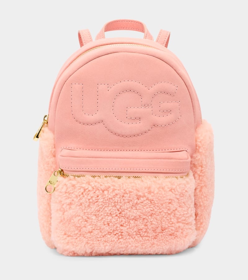 Pink Women\'s Ugg Dannie Ii Mini Sheepskin Backpacks | India-6841705