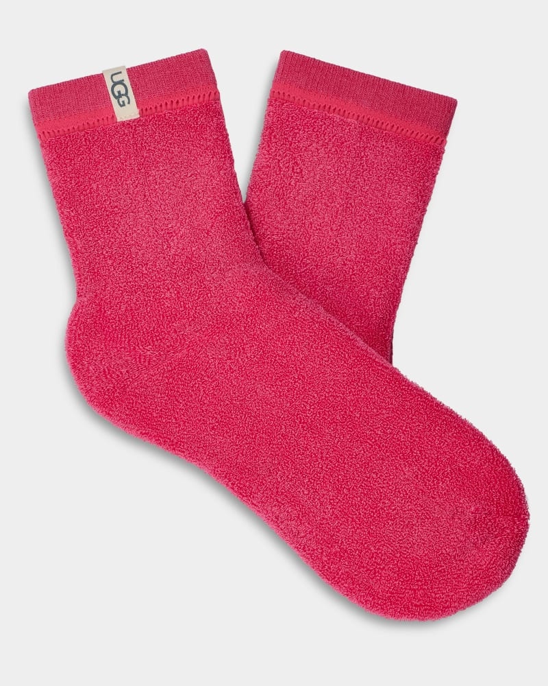 Pink Women\'s Ugg Droplet Socks | India-5670389