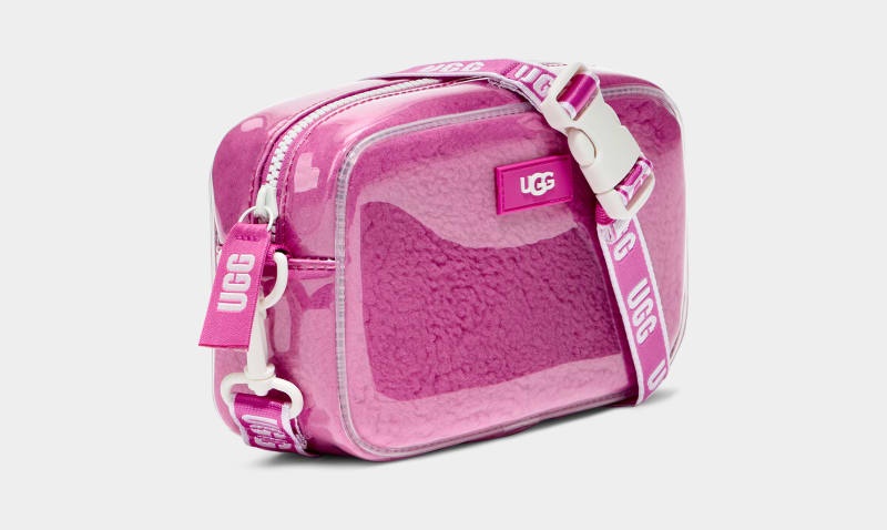 Pink Women's Ugg Janey Ii Clear Belt Bags | India-8243967