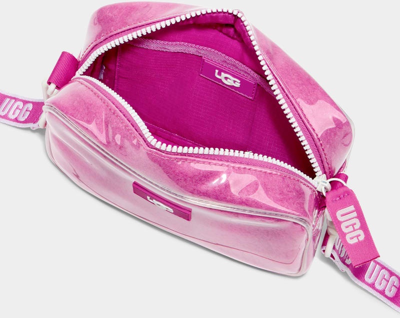 Pink Women's Ugg Janey Ii Clear Belt Bags | India-8243967