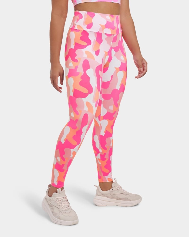 Pink Women's Ugg Saylor Camo Print Leggings | India-0853261