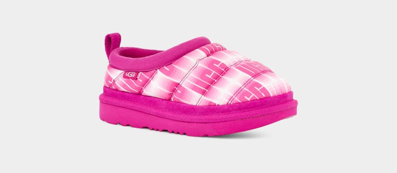 Rose / White Kids' Ugg Tasman Lta Wavelength Slippers | India-0834912