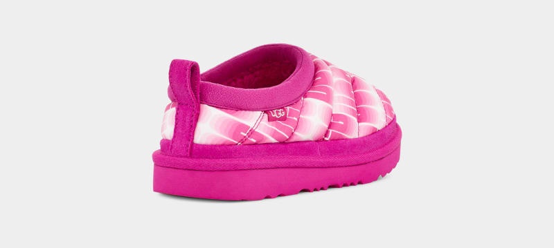 Rose / White Kids' Ugg Tasman Lta Wavelength Slippers | India-0834912