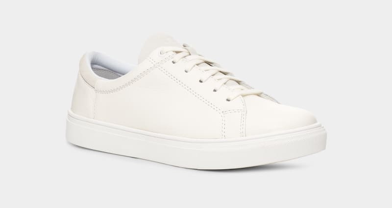 White Men's Ugg Baysider Low Weather Sneakers | India-8537961