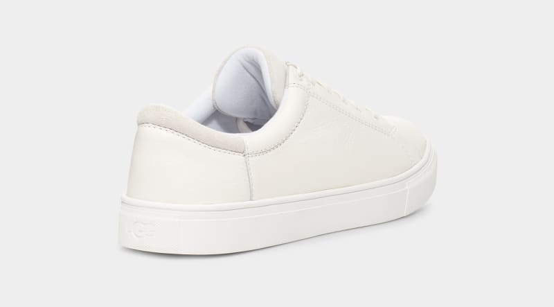 White Men's Ugg Baysider Low Weather Sneakers | India-8537961