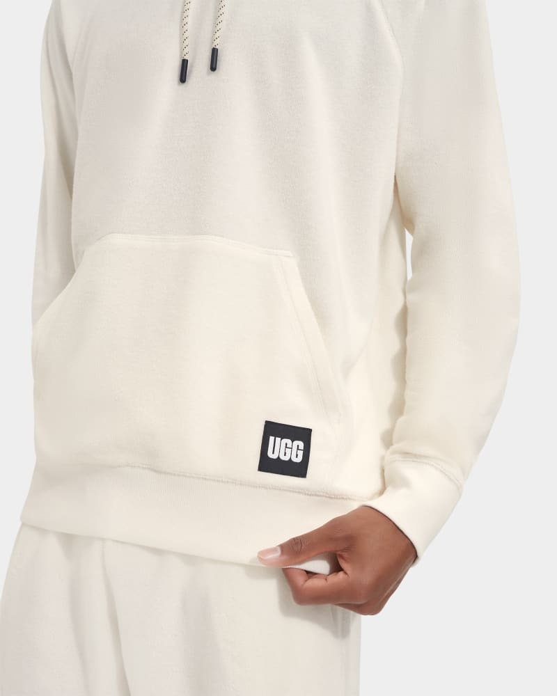 White Men's Ugg Terrance Hoodie | India-3857246