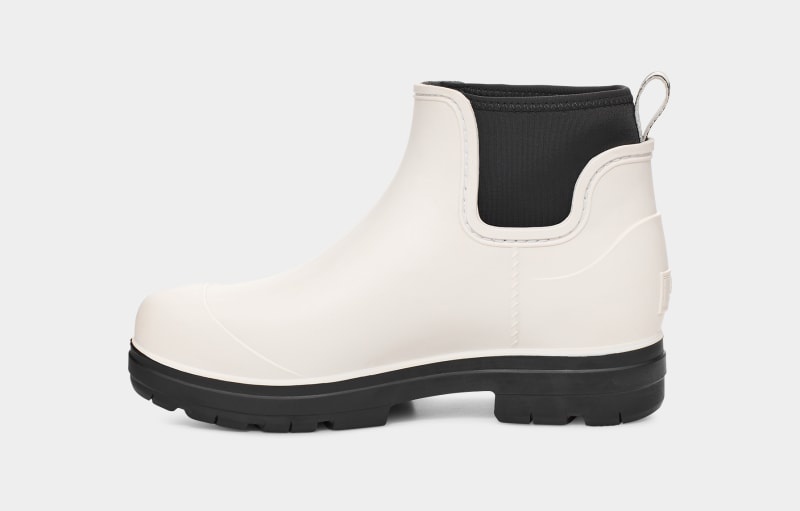 White Women's Ugg Droplet Chelsea Boots | India-2043576