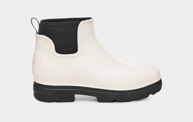 White Women\'s Ugg Droplet Chelsea Boots | India-2043576