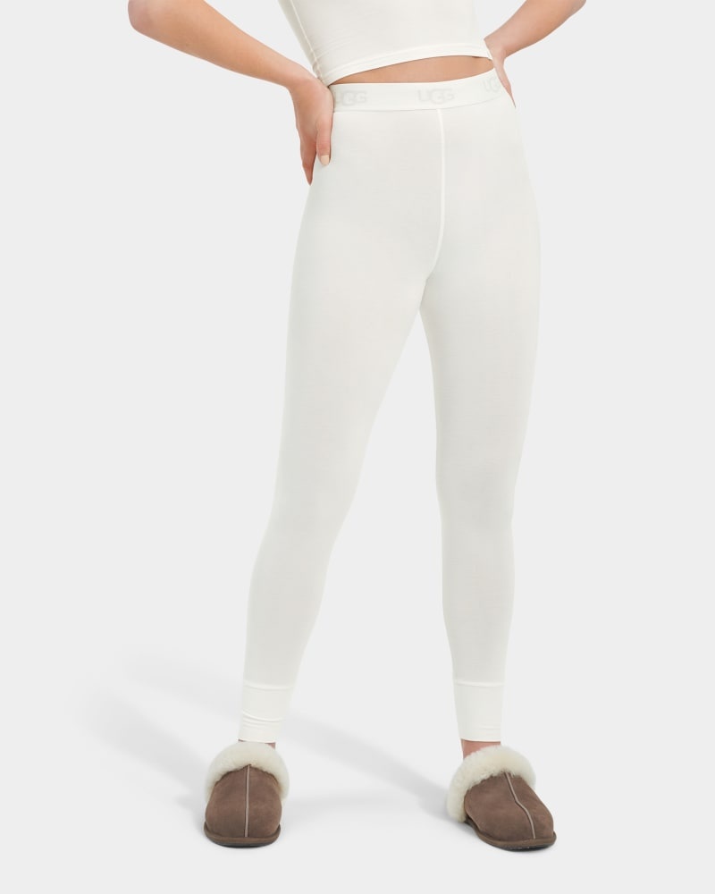 White Women's Ugg Paloma Leggings | India-7380526