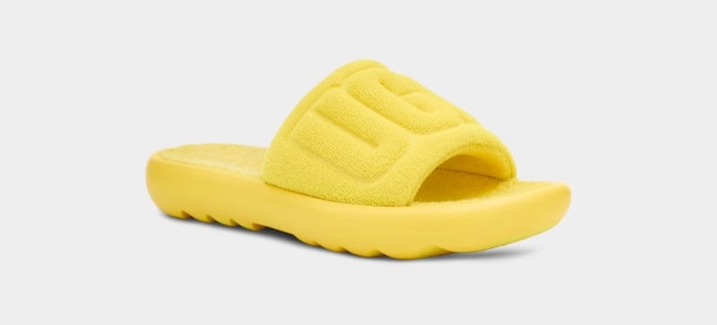 Yellow Women's Ugg Mini Slides | India-6710925