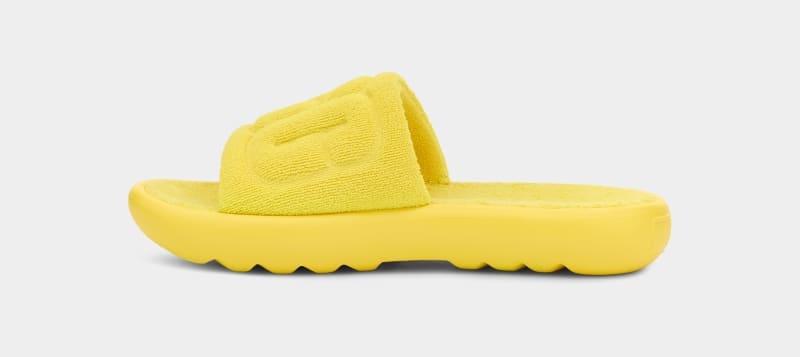 Yellow Women's Ugg Mini Slides | India-6710925