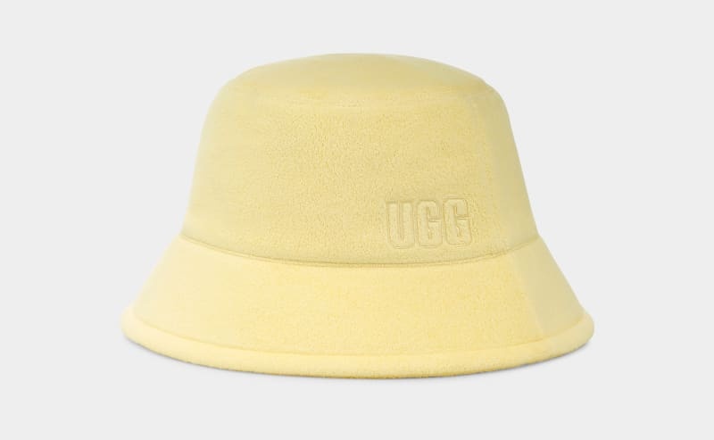 Yellow Women\'s Ugg Terry Bucket Hats | India-0532846